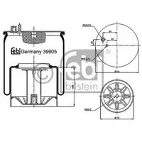 FEBI BILSTEIN 39905 Luftfederbalg für MAN