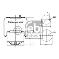 FEBI BILSTEIN 38322 Luftfederbalg