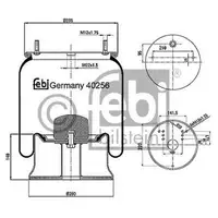 FEBI BILSTEIN 40256 Luftfederbalg
