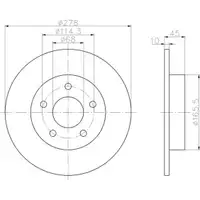 TEXTAR 92125703 Bremsscheiben 2 Stück NISSAN