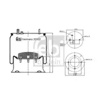 FEBI BILSTEIN 20902 Luftfederbalg für RENAULT