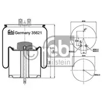 FEBI BILSTEIN 35621 Luftfederbalg