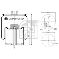 FEBI BILSTEIN 35621 Luftfederbalg für RENAULT