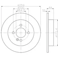 TEXTAR 92175003 Bremsscheiben 2 Stück MINI