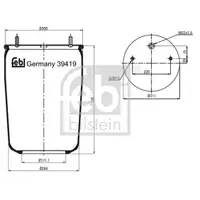 FEBI BILSTEIN 39419 Luftfederbalg