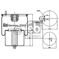 FEBI BILSTEIN 20501 Luftfederbalg