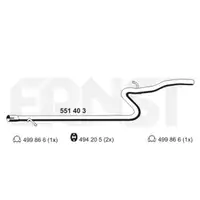 Abgasrohr Ernst 551403 für Fiat Mitte