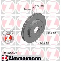 ZIMMERMANN 185.3953.20 Bremsscheiben 2 Stück CHEVROLET