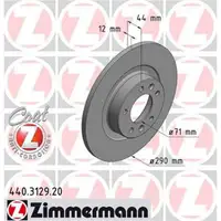 ZIMMERMANN 440.3129.20 Bremsscheiben 2 Stück PEUGEOT