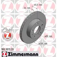 ZIMMERMANN 180.3011.20 Bremsscheiben 2 Stück FIAT