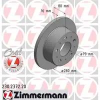 ZIMMERMANN 230.2372.20 Bremsscheiben 2 Stück FIAT