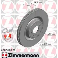 ZIMMERMANN 400.5500.20 Bremsscheiben 2 Stück MERCEDES-BENZ