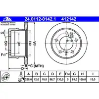 ATE 24.0112-0142.1 Bremsscheiben 2 Stück VW