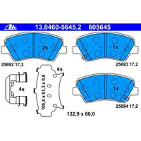 ATE Bremsenset Bremsscheiben Ø280 belüftet Beläge vorn Hyundai i30 KIA Cee´D