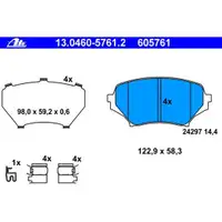ATE 13.0460-5761.2 Belagsatz