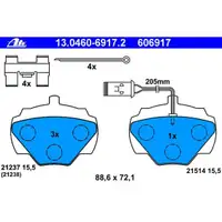 ATE 13.0460-6917.2 Belagsatz