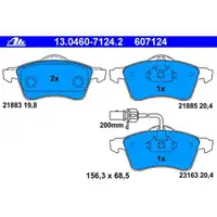 ATE 13.0460-7124.2 Belagsatz
