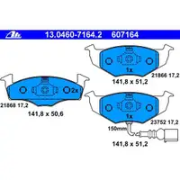 ATE Bremsenset Bremsscheiben Ø239 belüftet Bremsbeläge vorn VW Polo Skoda Fabia