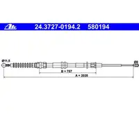 ATE 24.3727-0194.2 Bremsseil