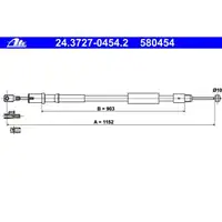 ATE 24.3727-0454.2 Bremsseil