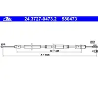 ATE 24.3727-0473.2 Bremsseil