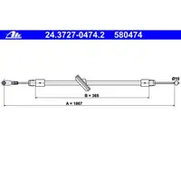 ATE 24.3727-0474.2 Bremsseil