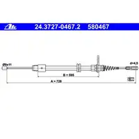ATE 24.3727-0467.2 Bremsseil