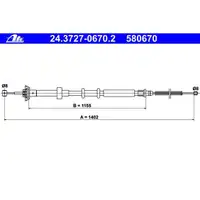ATE 24.3727-0670.2 Bremsseil
