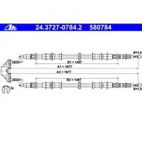 ATE 24.3727-0784.2 Bremsseil