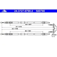 ATE 24.3727-0790.2 Bremsseil