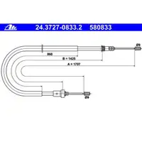 ATE 24.3727-0833.2 Bremsseil