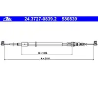 ATE 24.3727-0839.2 Bremsseil