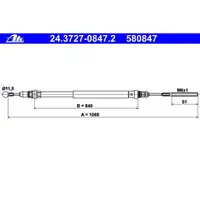 ATE 24.3727-0847.2 Bremsseil