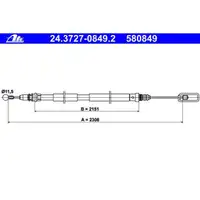 ATE 24.3727-0849.2 Bremsseil