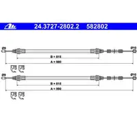 ATE 24.3727-2802.2 Bremsseil Set