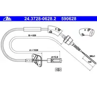 ATE 24.3728-0628.2 Kupplungsseil