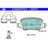 ATE 13.0470-2712.2 Ceramic Belagsatz