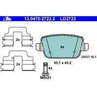ATE 13.0470-2723.2 Ceramic Belagsatz