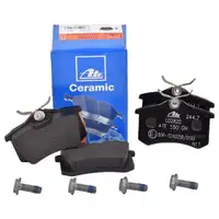 ATE Bremsenset Scheiben 230 mm voll Ceramic Bremsbeläge hinten Polo 4 9N A1 8X
