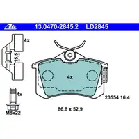 ATE 13.0470-2845.2 Ceramic Belagsatz