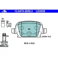 ATE 13.0470-2858.2 Ceramic Belagsatz