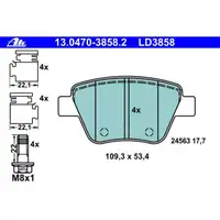 ATE 13.0470-3858.2 Ceramic Belagsatz