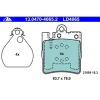 ATE 13.0470-4065.2 Ceramic Belagsatz
