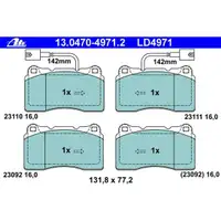 ATE 13.0470-4971.2 Ceramic Belagsatz