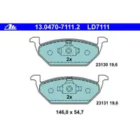 ATE Bremsenset Scheiben 256 mm belüftet Ceramic Bremsbeläge vorn Golf 4 A3 8L