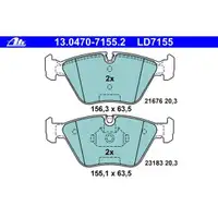 ATE 13.0470-7155.2 Ceramic Belagsatz