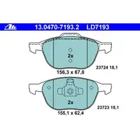 ATE 13.0470-7193.2 Ceramic Belagsatz