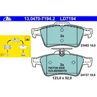 ATE 13.0470-7194.2 Ceramic Belagsatz