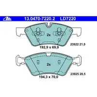 ATE 13.0470-7220.2 Ceramic Belagsatz