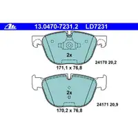ATE 13.0470-7231.2 Ceramic Belagsatz